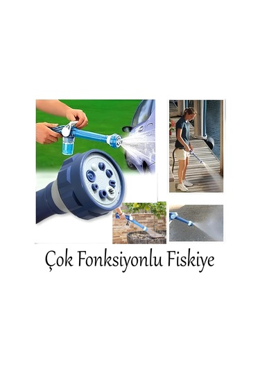 Otomobil Yıkama Sulama Fonksiyonlu Su Püskürtme Tabancası Deterjanlı Akıllı Tayzikli Basınçlı Bahçe 4741