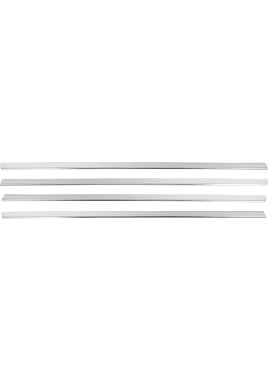 Renault Megane 2 HB Uyumlu 2004-2010 Krom Cam Çıtası 4 Parça Paslanmaz Çelik