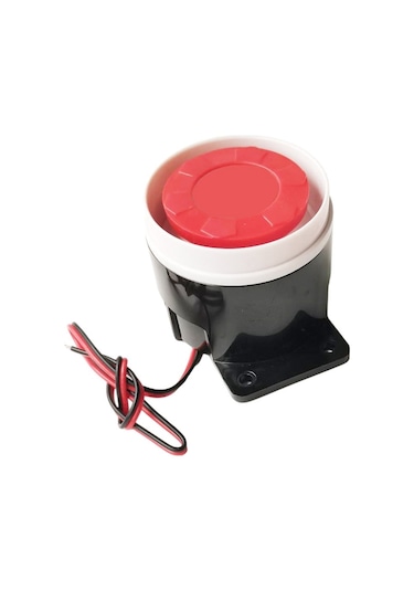 Sones Bj-1k Yüksek Desibel Aktif Buzzer Çift Sesli Elektronik Siren Alarm Duvara Monte Hırsızlık Önleyici Buzzer, Voltaj: 12v Kırmızı Beyaz Siyah