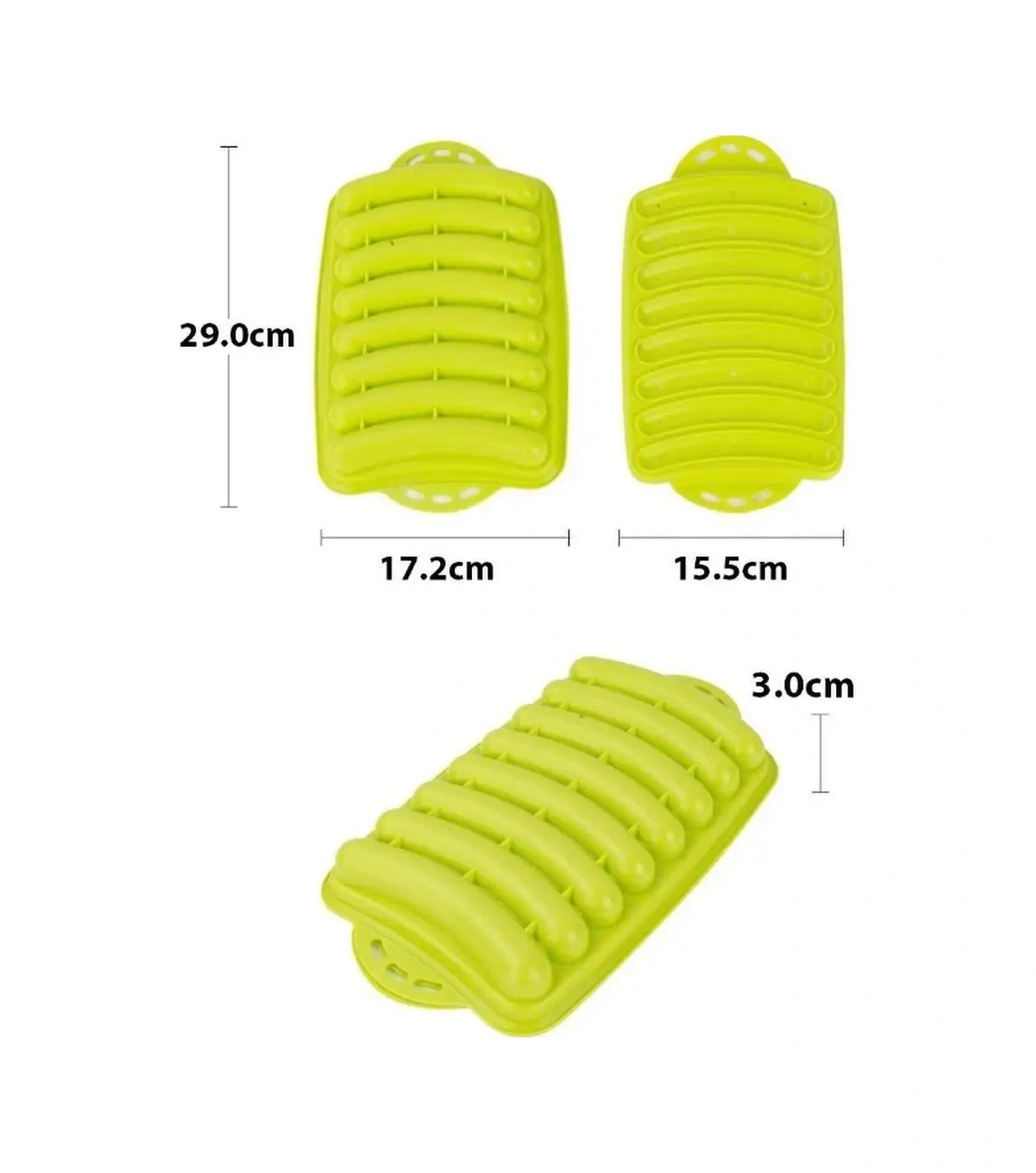 Messor Ev Tipi Sosis Ve Sucuk İçin Silikon Kalıp 165510886 Yeşil