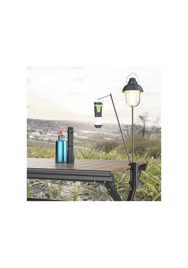 Hafif Alüminyum Alaşımlı Işık Tutucu Katlanabilir Lamba,siyah Siyah Siyah