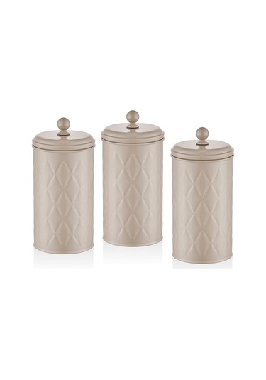 The Mia Prizma Çay Şeker Kahve Kavanozu Karamel 1,20 Lt