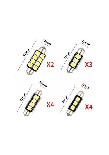 Monyee 23 Adet 5050 Smd Led Araç Iç Işığı Seti - Beyaz Işık, Kolay Kurulum, Düşük Enerji Tüketimi, 50.000 Saat Ömür - Tavan, Kapı, Plaka Ve Daha Fazla Için