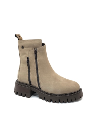 Hammer Jack 102-24675-z Irene Hakiki Deri Postal Kadın Bot Kum