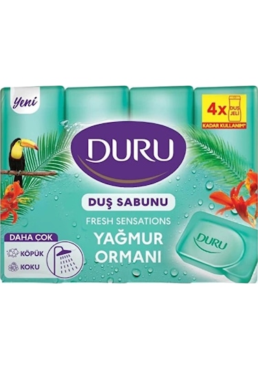 Duru Fresh Sensations Yağmur Ormanı Duş Sabunu 4 x 150 G