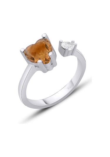 Silvera Telkari Gümüş Zultanit Taşlı Yüzük Renk Değiştiren Ayarlanabilir Yüzük St280 Gümüş