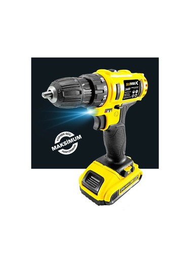 Stilmax STMBL76  24V 5Ah  Darbeli Çift Akülü Li-ion  Vidalama Şarjlı Matkap + 5 Ad Uç