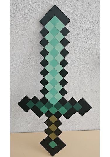 Minecraft Temalı Elmas Kılıc Ahşap Oyuncak