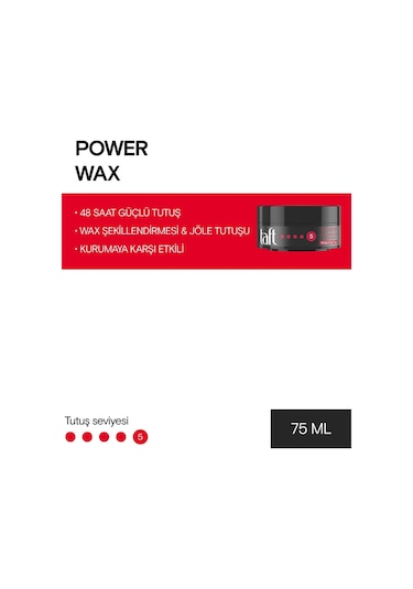 Schwarzkopf Taft Power Şekillendirici Wax