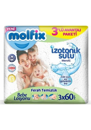 Molfıx Izotonık Sulu Ferah Islak Havlu 3 Lu