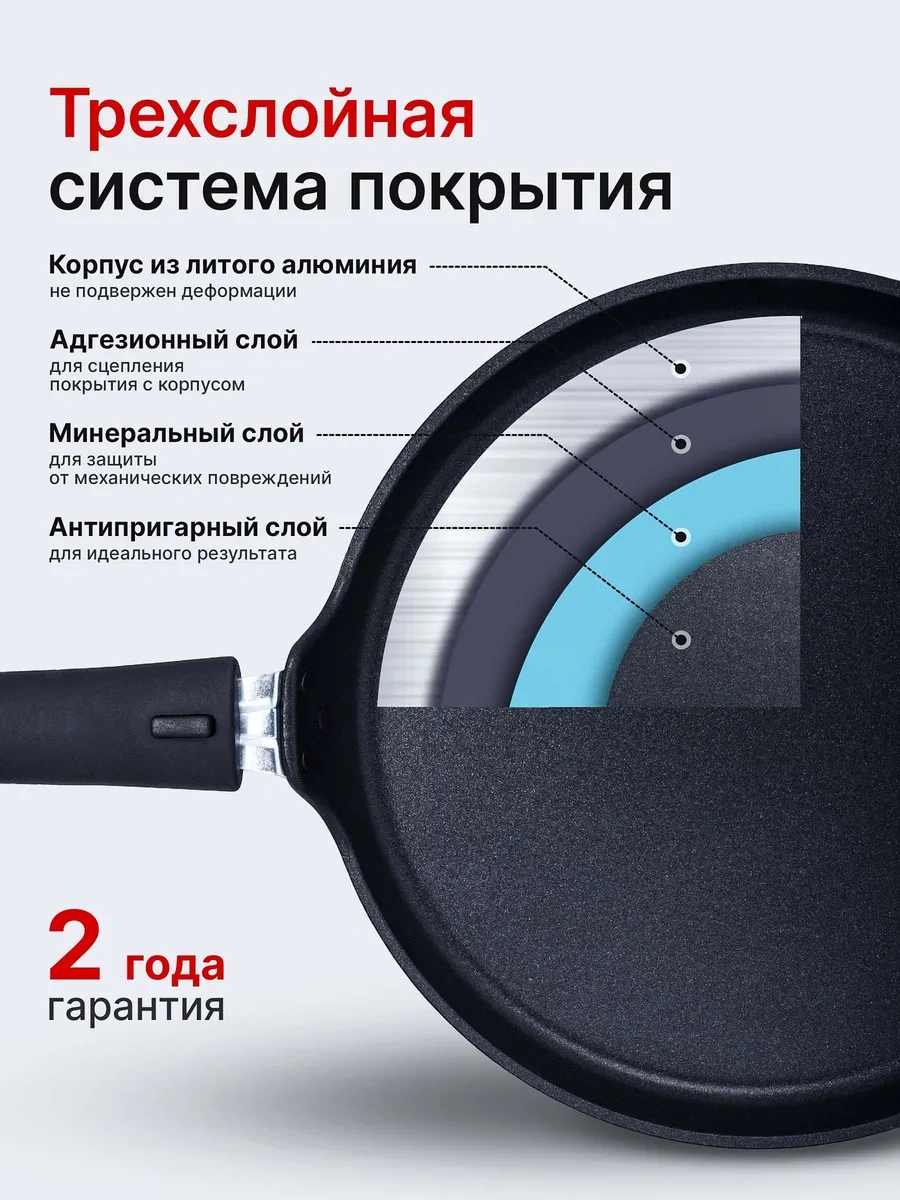 Kukmara 22 Cm Yapışmaz, Çıkarılabilir Saplı Krep Tavası 15076162 Siyah