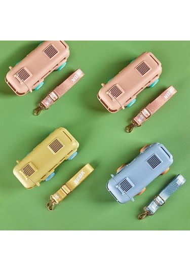 Kt-1139 500ml Taşınabilir Taşınabilir Su Kupası Strap Strap Sevimli Otobüs Şeklindeki Yudum Fincan, Renk: Mavi