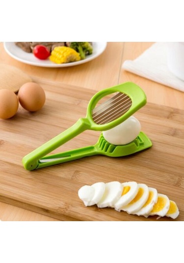 Yumurta Ve Meyveleri Kesmek İçin Elde Taşınabilir Yumurta Kesici Yeşil Diğer
