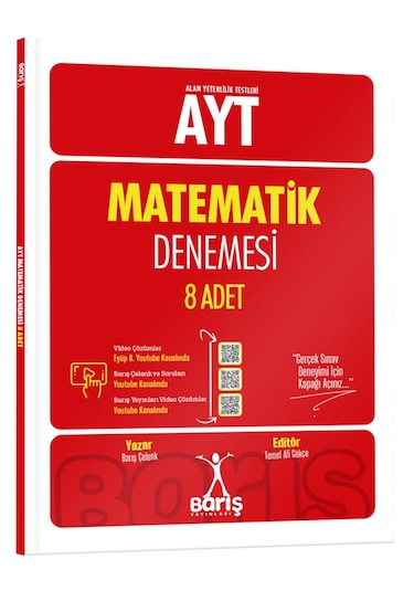 Barış Yayınları AYT Matematik Denemesi 8 Adet
