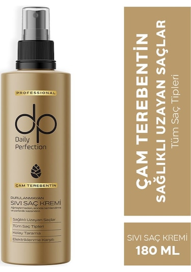 Dp Daily Perfection Çam Terebentin Durulanmayan Sıvı Saç Kremi 180 ML