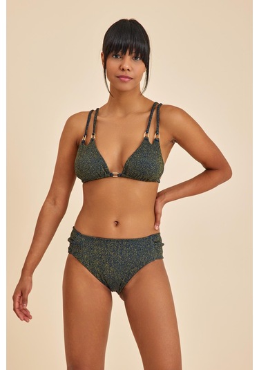 Maldives Lacivert Dolgusuz Üçgen Bikini Takım Lacivert