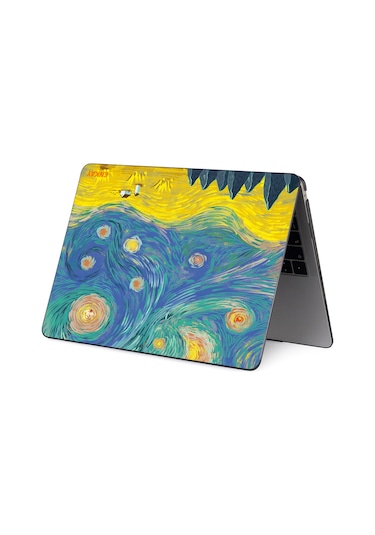 Macbook Pro 13" A2251/A2289/A2338 Desenli Koruyucu Laptop Kılıfı Alan