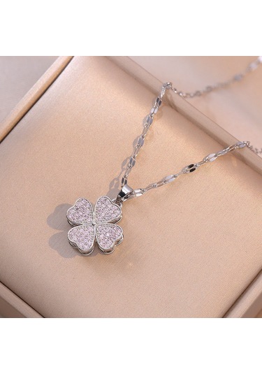 Bayan Kolye: Moda Estetiği Titanyum Çelik Kolye No.327 Çok REnkli