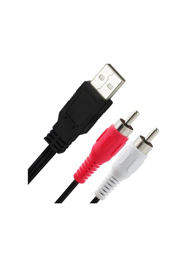 Sones Junsunmay 1,5 M Usb 2.0 Erkek - 2 Rca Erkek Video Av Dönüştürücü Ses Ayırıcı Kablo
