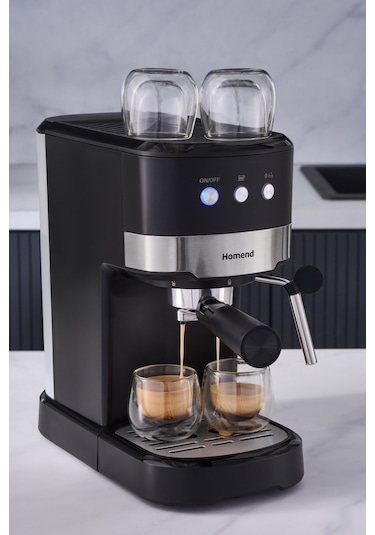 Homend Coffeebreak 5011H 1100 W 1.2L Süt Köpürtücülü 15 Bar Basınçlı Espresso Makinesi