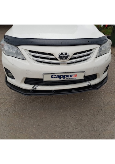 Eurocap Toyota Corolla Ön Kaput Koruma Rüzgarlığı Akrilik Abs Parlak Siyah Deflektör 2008-2013