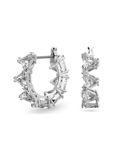5632467 Swarovski Küpe Millenia:Pe Hoop Triangle White/Rhs Gümüş