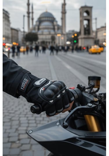 Unisex Korumalı Yarım Bisiklet Motorsiklet Eldiveni Parmaksız