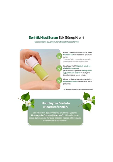 Serinletici Stik Güneş Kremi Goodal Houttuynia Cordata Calming Cooling Sun Stick Spf50+ Pa++++