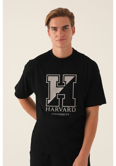 Harvard Universty Siyah Erkek T-shirt 5274-42840 Siyah