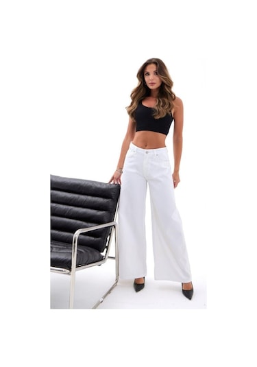 Ahes Shopping 7471 Pantolon-beyaz Beyaz