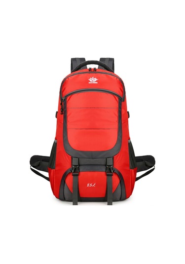 Yuntech01 Büyük Kapasiteli 85l Su Geçirmez Sırt Çantası - Kamp, Yürüyüş Ve Seyahat İçin Kırmızı