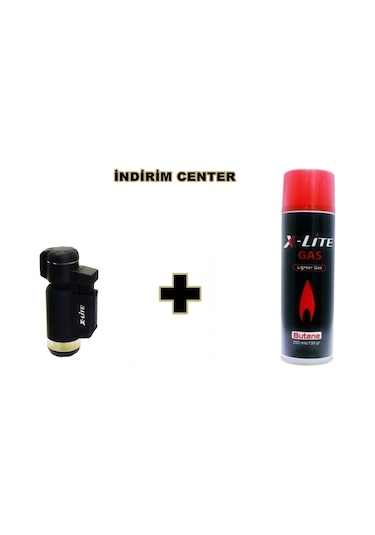 X-Lite Hunter Turbo Otomatik Pürmüz Turbo Çakmak+X-Lite 250Ml ... Siyah