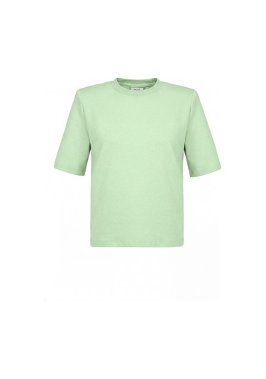 Nauvè Vatkalı Basic Tişört Mint