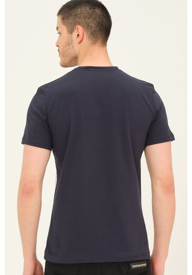 T8592 Dewberry Erkek T-shırt-lacivert Lacivert