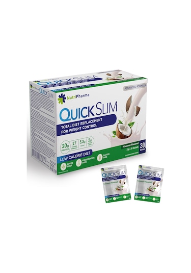 Quick Slim Öğün Yerine Geçen Shake-hindistan Cevizi-30 Saşe