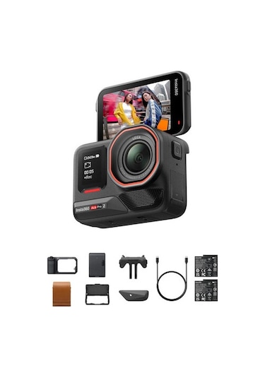 Insta360 Ace Pro 2 Pocket Print Bundle Çift Bataryalı Çantalı Set