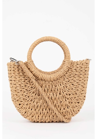 Defacto Kadın Hasır El Çantası B9045axnsbg217 Bej Defacto Kadın Hasır El Çantası B9045axnsbg217 Bej