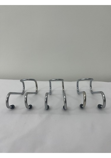 Rota Kanca, 3 Adet, Havlupan Askısı, Opsiyonel Kanca Krom