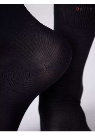 Alex Yvn Yüksek Pamuklu Çoraplar 2 Çift 412428453 Siyah