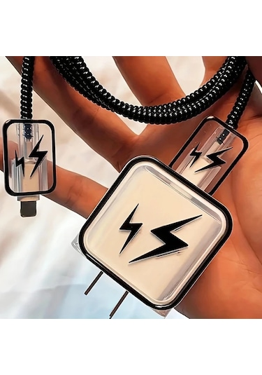 Willowhaven İphone Uyumlu14promax İçin Yıldırım Şarj Kılıfı Siyah 18/20w Hızlı Şarj