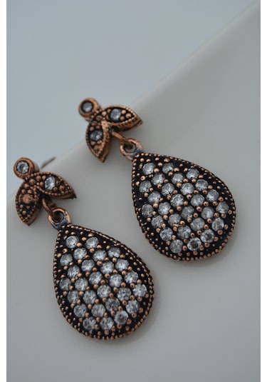 Stoneage Drop Earring Bronz