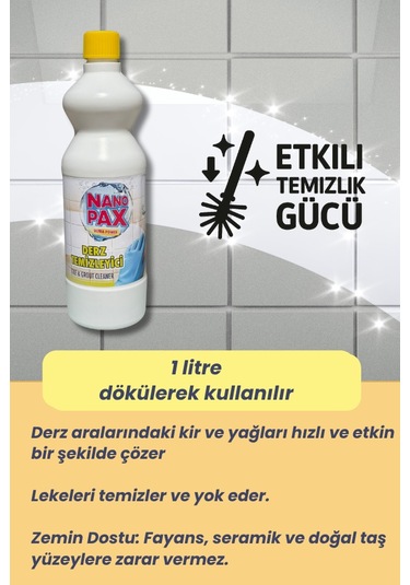 Derz Temizleyici 4 X 1lt 4'lü Set