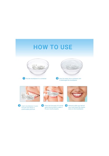 Sones Diş Tepsisi Ayarlanabilir Isırma Uyku Yardımı Anti-horlama Diş Beyazlatma Sporcu Diş Telleri Beyaz