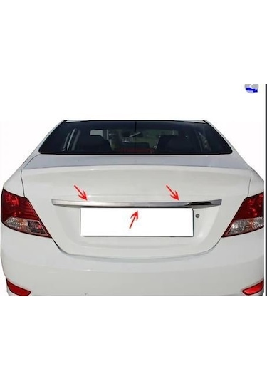 Hyundai Accent Blue Plaka Üst Bagaj Çıtası Kromu Nikelaj
