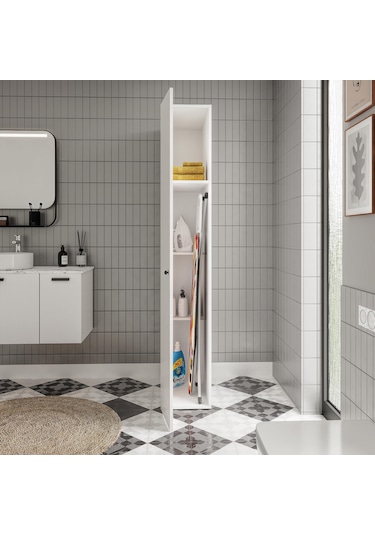 Savana M Çok Amaçlı Banyo Dolabı Beyaz