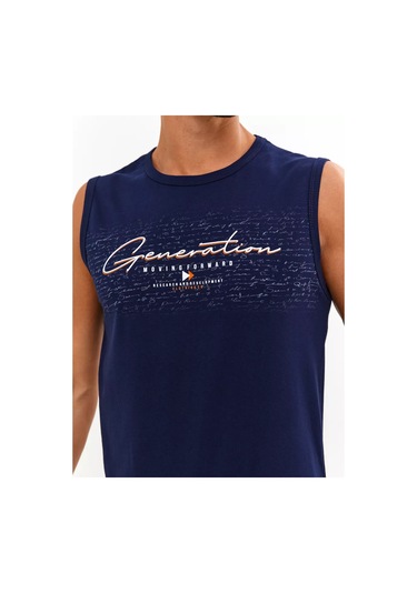 Coffa Sporcu İçlik Baskılı Atlet 73259926 Mavi