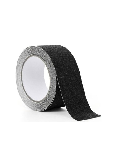 5 Metre Merdiven Zemin Kaydırmaz Bant Yapışkanlı 5 Cm X 5 Metre Kaymaz Bant Siyah