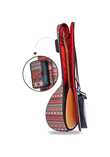 Profesyonel Gigbag Uzun Bağlama Saz Kılıfı Otantik