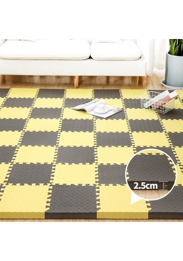 Sones Ev Yapımı Dikiş Yaprak Desenli Kalın Köpük Emekleme Matı, Boyut: 60x1,2 Cm Pembe Pembe