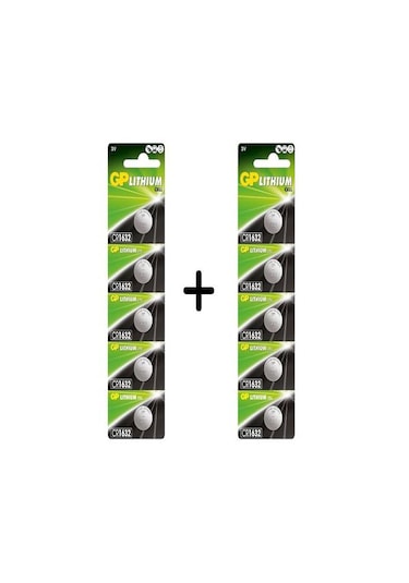 Gp Cr1632 3v Lityum Pil 5'li Paket 2 Adet